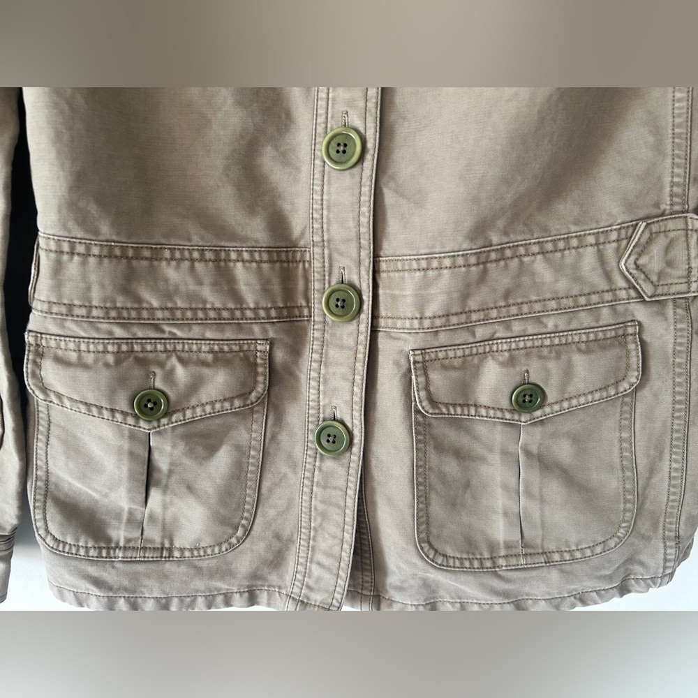 J.Crew Field Utility Jacket Green Military Safari Coat Size Small - Picture 3 of 9